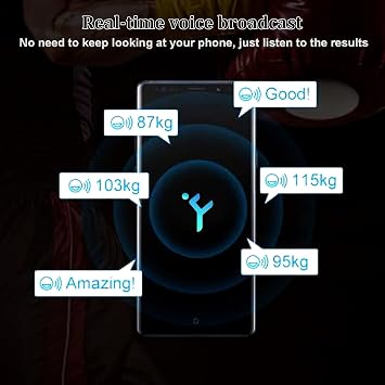 Smart Punch Force Tracker - Monitor Punch Power, Speed & Performance with Real-Time Data & Voice Feedback via App, Suitable for Home Gyms & Dojos White