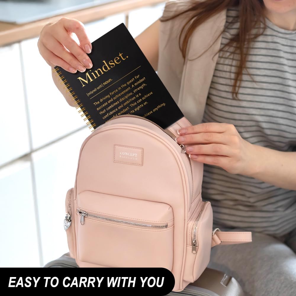 Mindset Definition 160 Pages Blank Spiral Notebook, Funny Positive Affirmation Gifts, Mental Health Gifts, Motivational Gifts, Inspirational Mindset Gifts for Coworker Friends Students - Image 3