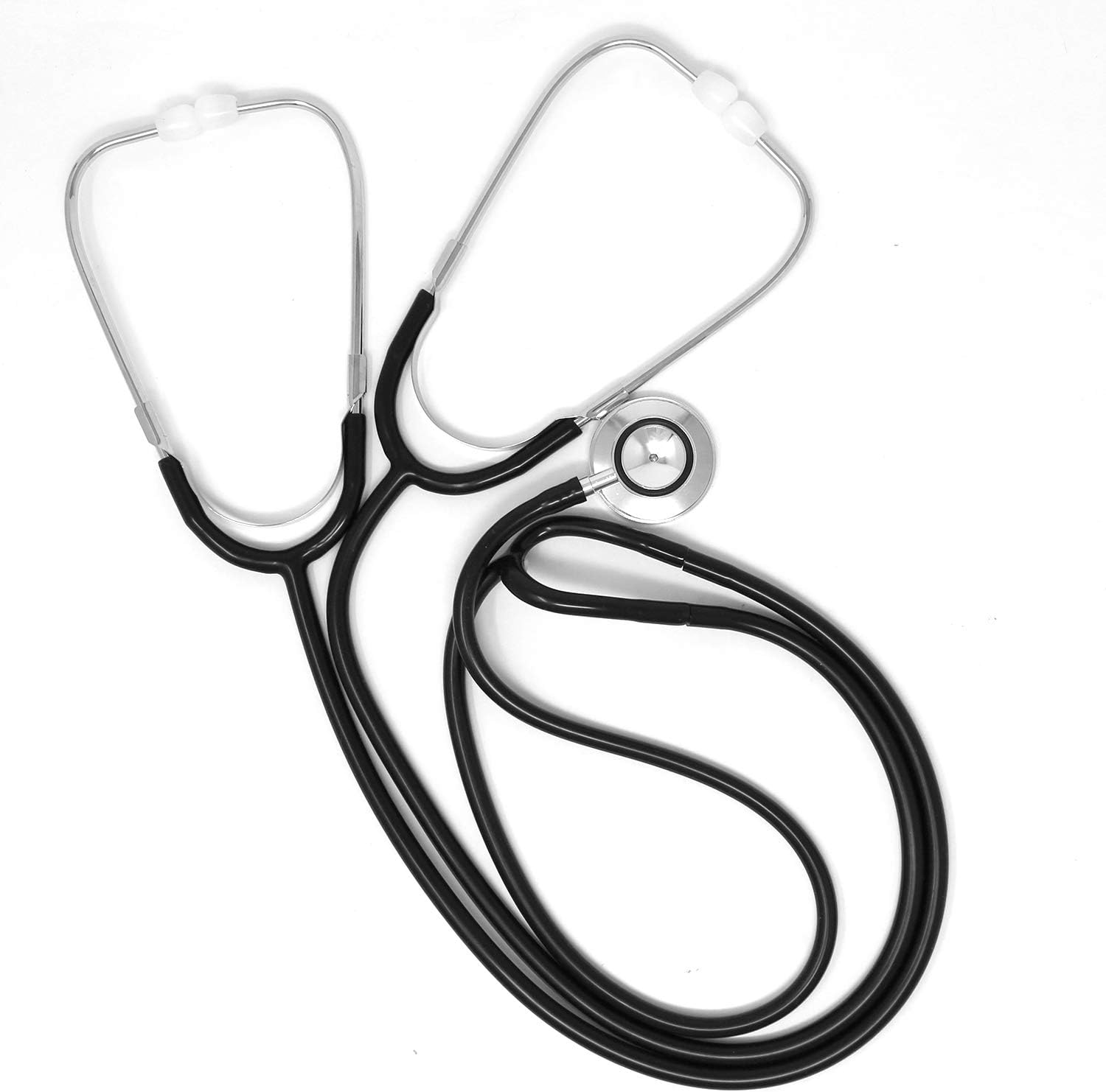 Ever Ready First Aid Dual Head Teaching Stethoscope - Nursing Student Stethoscope - Medical Training Stethoscope, Black