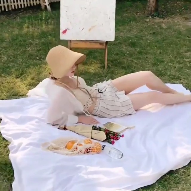 Sombrero de paja estilo francés para mujer miniatura 5