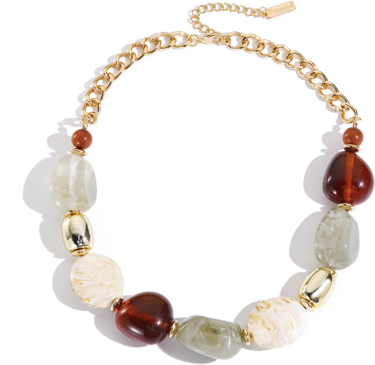 Chunky Bead Necklaces For Women Trendy Boho Collar Statement Necklace Choker Summer Beach Jewelry Gift