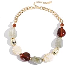 Chunky Bead Necklaces For Women Trendy Boho Collar Statement Necklace Choker Summer Beach Jewelry Gift