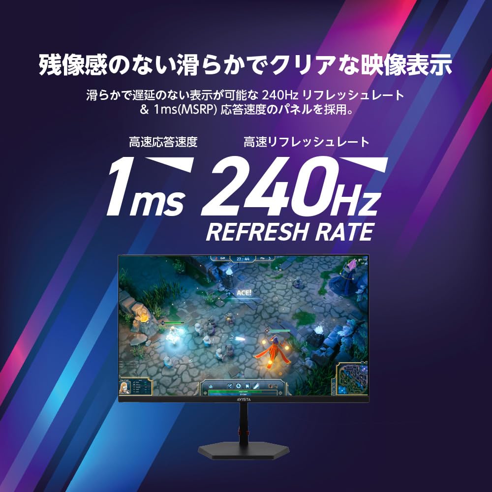 USED 24.5 インチ フルHD IPS 240Hz DGF240SDB Amazon.co.jp: AVISTA ゲーミングモニター 24.5インチ 240Hz
