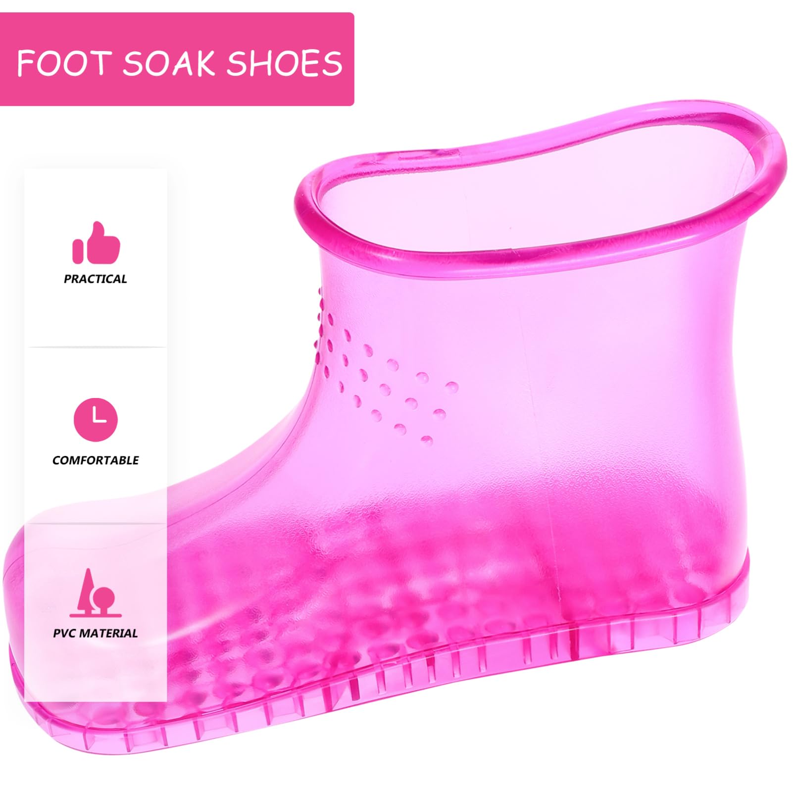 VICASKY Foot Bath Bucket Boots Large Size Bath Acupressure Sandals Easy to Store Relaxing