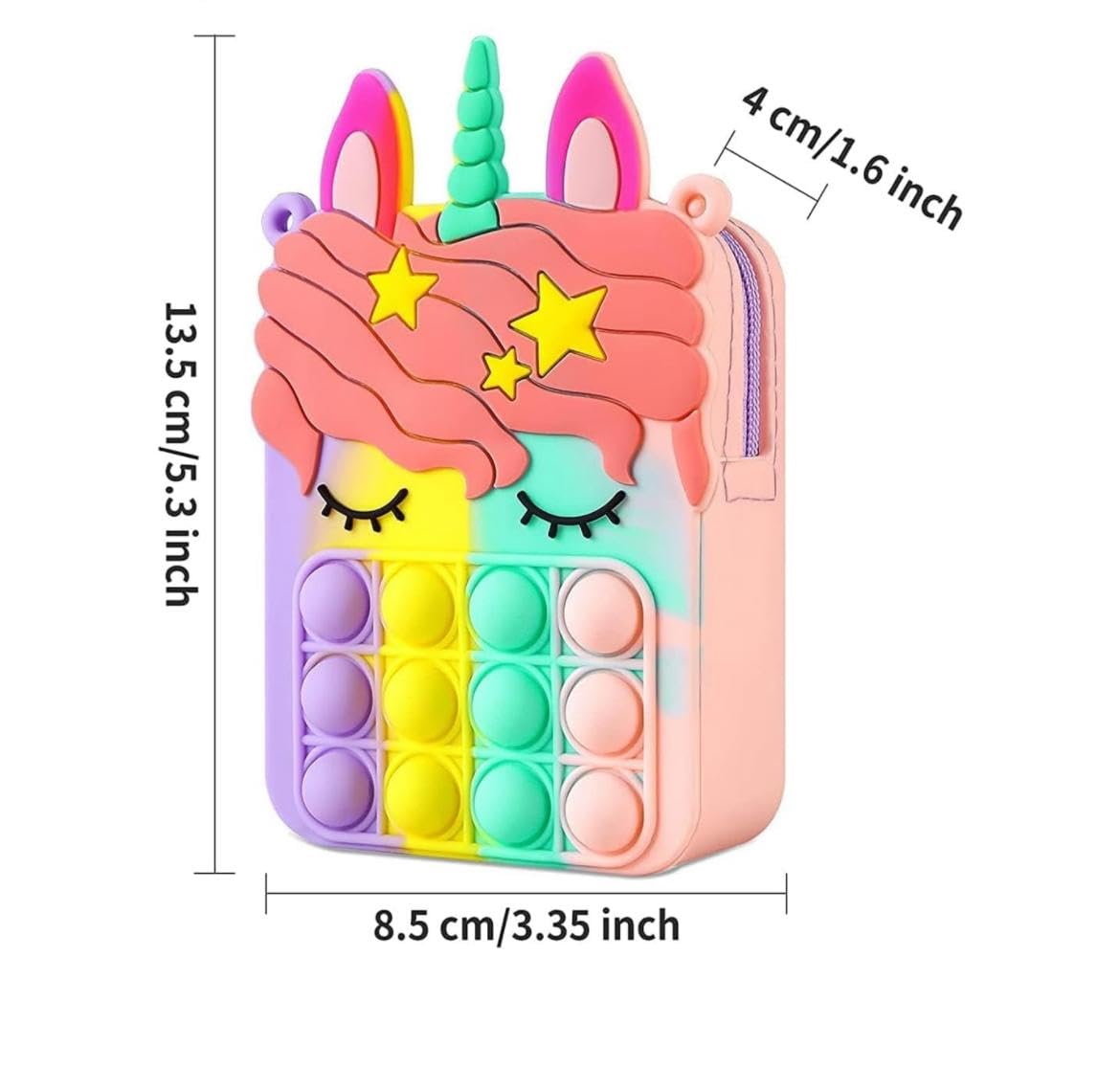 Pack of 10 Popit Sling Bag I Birthday return gift for girls | small size gifts for kanya and kanjak pujan on Navratri for 3-5,6 to 8 years old| Random Design+- 1