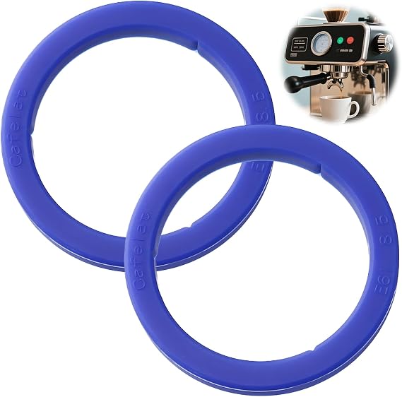 Pack of 2 Improved E61 Portafilters Food Grade Silicone Gaskets for Espresso Machine Replacement Seal for E61 Brewing Unit BPA-Free Durable Leakproof Blue