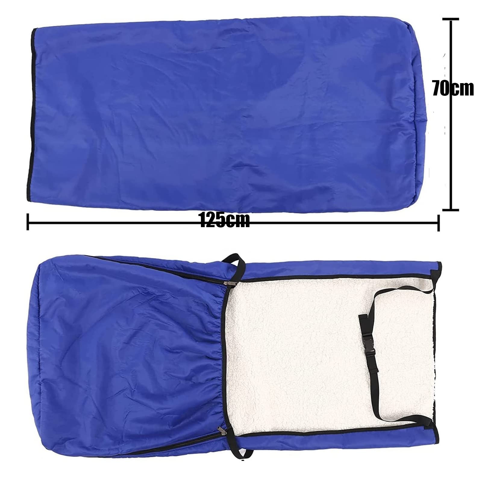 X&Z-XAOY Cómoda Manta Impermeable para Silla De Ruedas Funda para Silla De Ruedas con Forro Polar Funda Calentadora para Silla De Ruedas Mantas para Ancianos