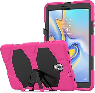 TianTa Galaxy Tab A 10.5 Case SM-T590, Hybrid Three Layer Heavy Duty Shockproof Protective Cover with Built-in Screen Protector & Kickstand for Samsung Galaxy Tab A 10.5 2018 SM-T590 / T595 - Rose