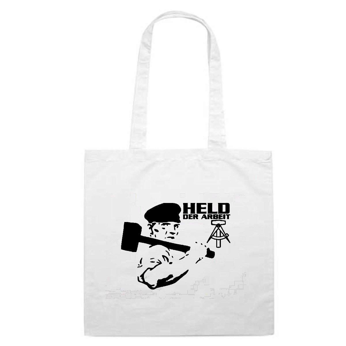 Baumwoll-Umhängetasche "Personal Trainer" - 42x38 Cm, Turnbeutel, Einkaufstasche In Weiß