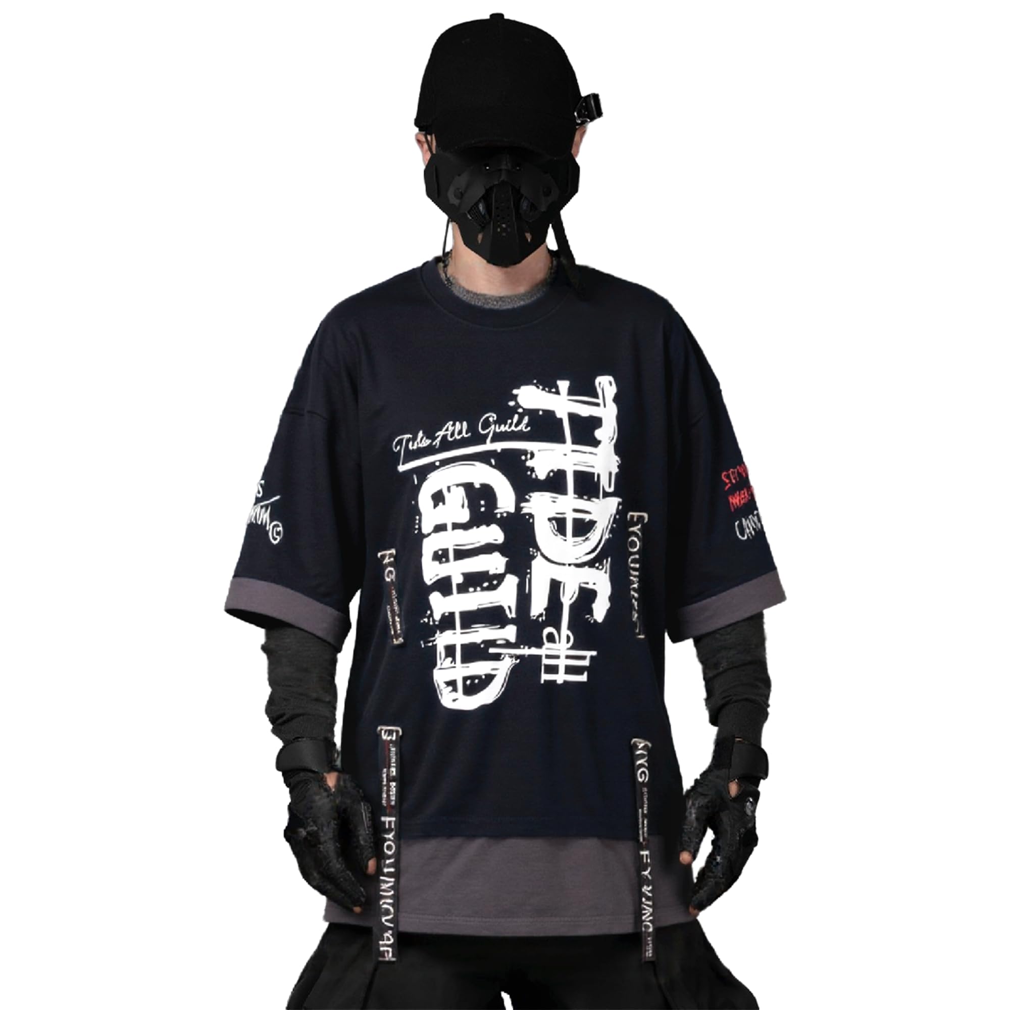 ウェア takagon XYXIONGMAO Camisa Techwear Japonesa Streetwear Hip Hop Camiseta