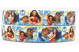 Moana 1" Wide Repeat Ribbon