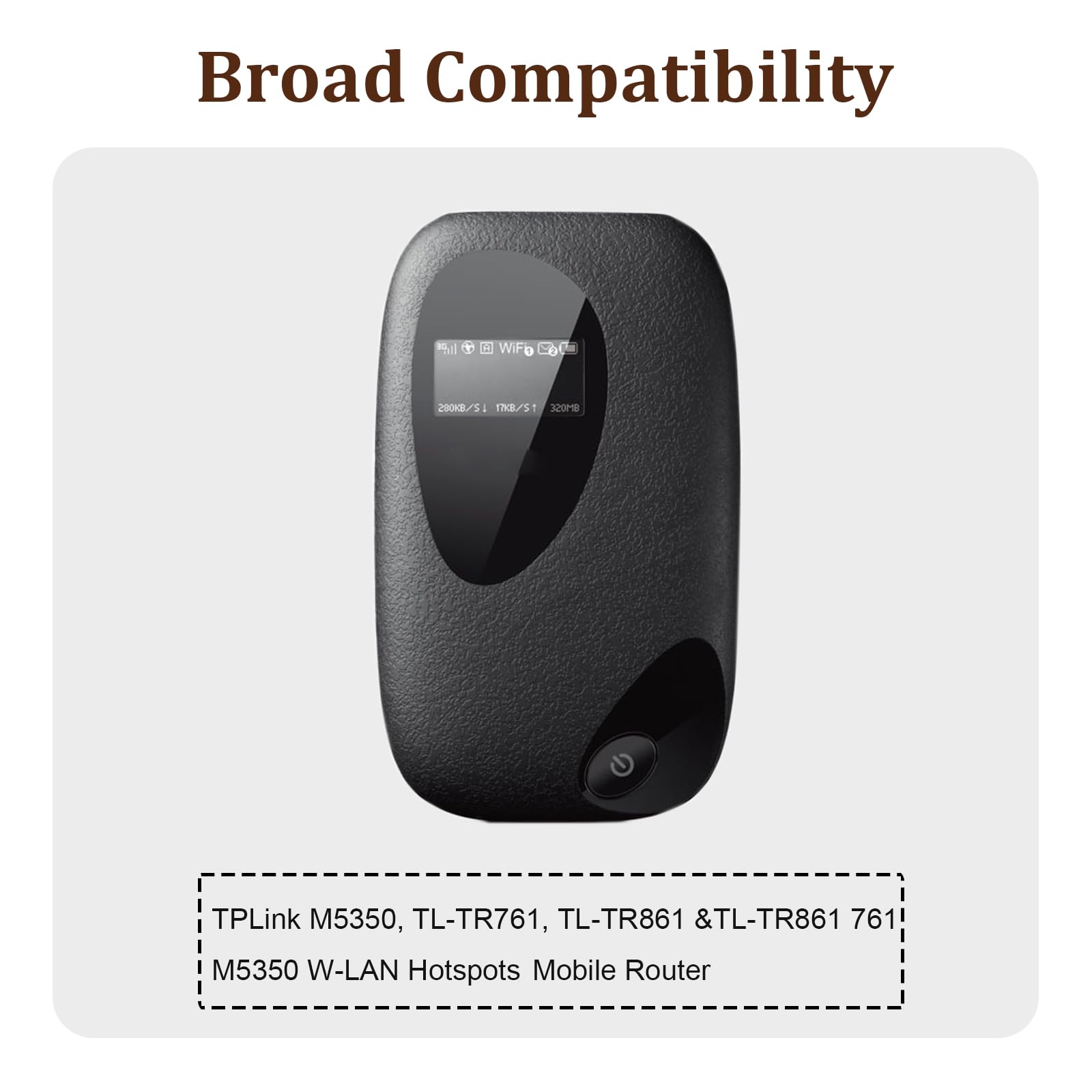 Batteria di ricambio TBL-71A2000 compatibile con router WLAN, Mobile Wireless Hotspot T-PLink M5250 / M5350 / M7000 / M7200 / M7300 / M7350 (versione 5 & 5.1)