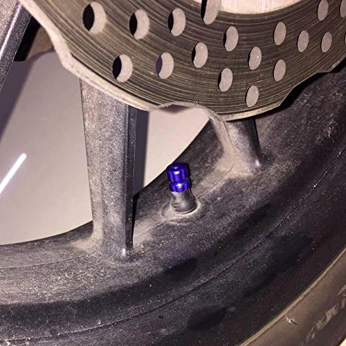 Miniatura 3 de Tapones de aluminio para neumáticos de automóvil, tapones de rosca para válvulas de neumáticos para motocicletas de automóvil por CNC (paquete de 4)