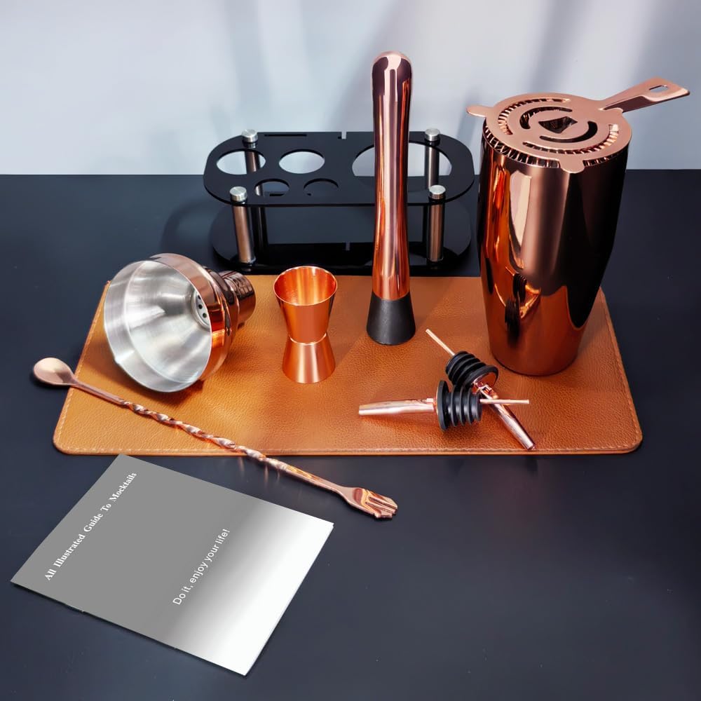 Cotail Shaker Set, Bartender Kit, Cotail Shaker with Stand, Drink