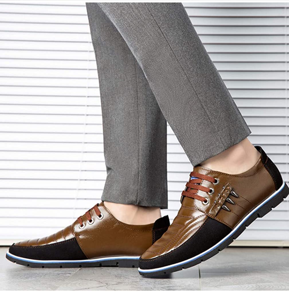 Elegante Scarpe Stringate Basse Uomo Mocassini Eleganti Oxford Casual Classiche Slip on Comode Lacci Loafer