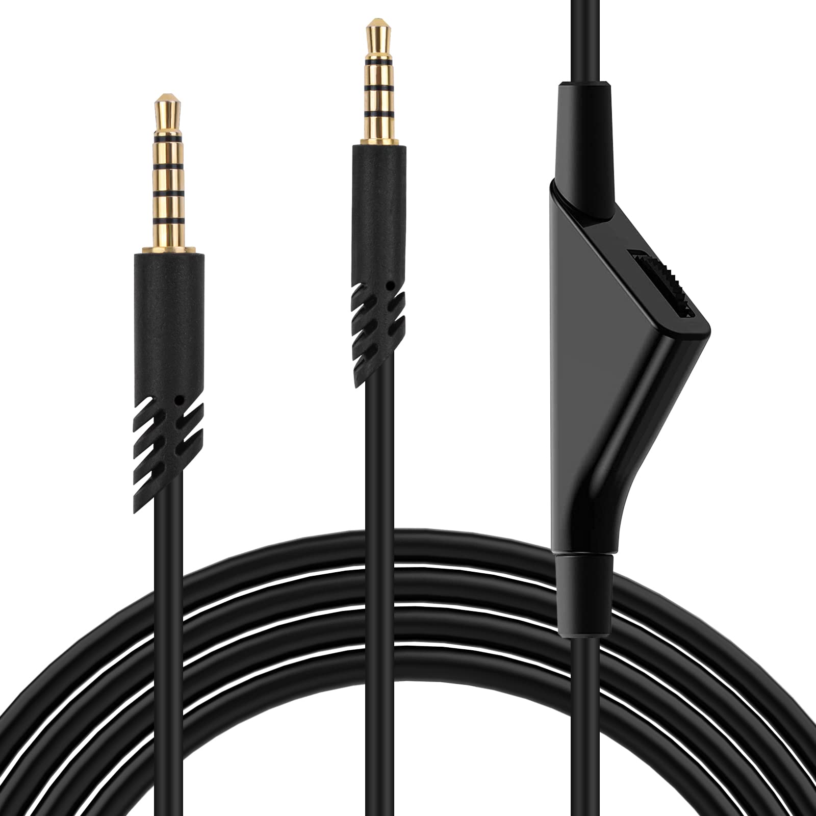 Sqrmekoko 2.0M Replacement Audio Cable with Volume Control Function Compatible with Astro A10 A30 A40 A40TR A50 MixAmp Gaming Headphones(Black)