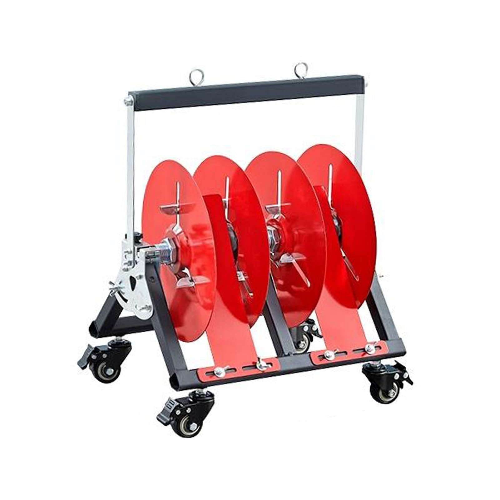 WDSOPK Portable Wire Spool Rack with Wheel, Multi-Spool Dispenser for Easy Cable Management on Construction Sites and Retail (35x45x28cm)