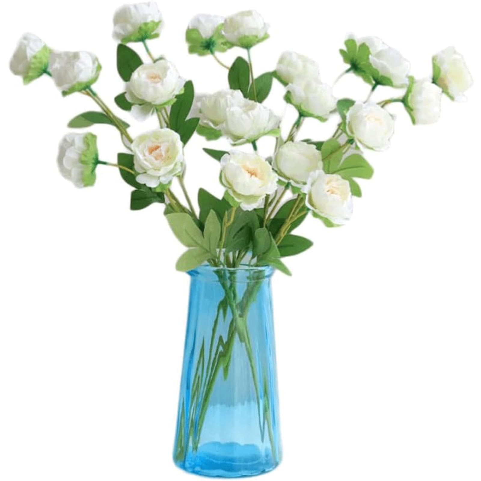 XDLEDMKIZ Peony Artificial Flowers Fake Flowers Arrangements Premium Classic Festival Decor Centerpieces Bouquets Table Decorative