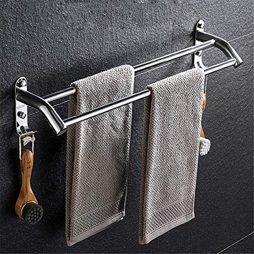 WUYING Moderno Toallero Libre De Acero Inoxidable 304 Doble Toallero De Baño Barra De Toalla Espesar Estante De Toalla Cover