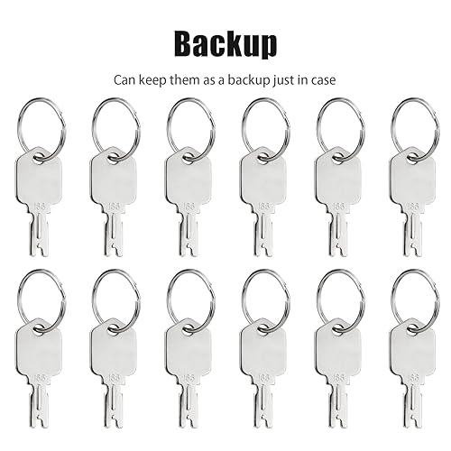 Miniatura 3 de Paquete de 12 llaves de encendido para carretilla elevadora Hyster Genérico Clark Yale Komatsu Gradall Gehl Crown Cat Daewoo Llave de equipo pesado