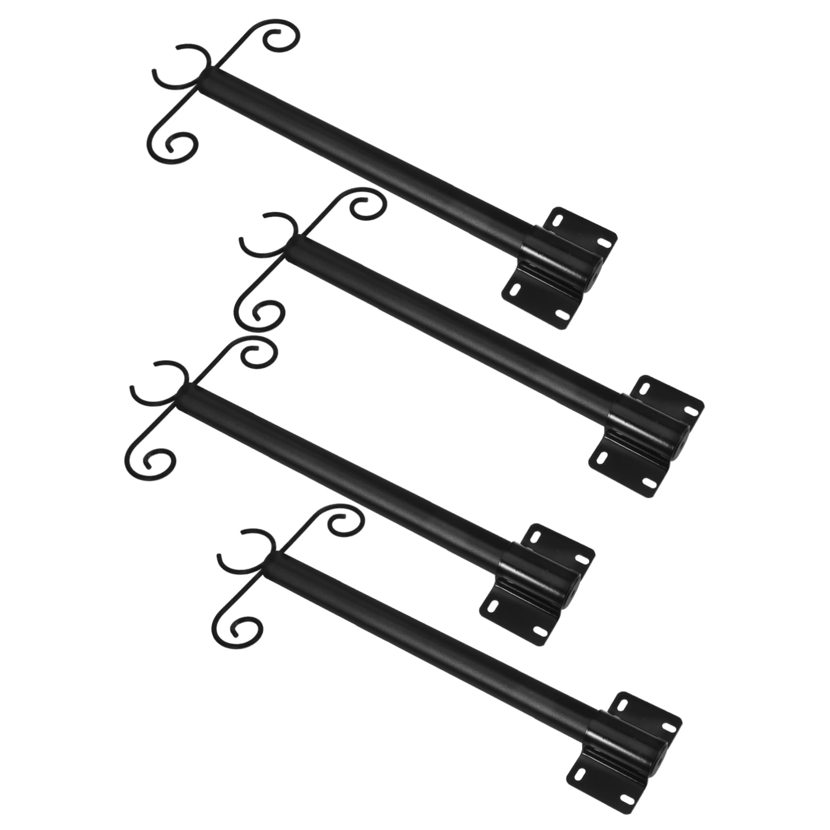 Happyyami 1set Outdoor Lighting Poles Hanger Support Rod Heavy Duty Outdoor Lights Accessory for Gardens Patios Yards Fences Easy Installation Sturdy Material for String Lights and Bird