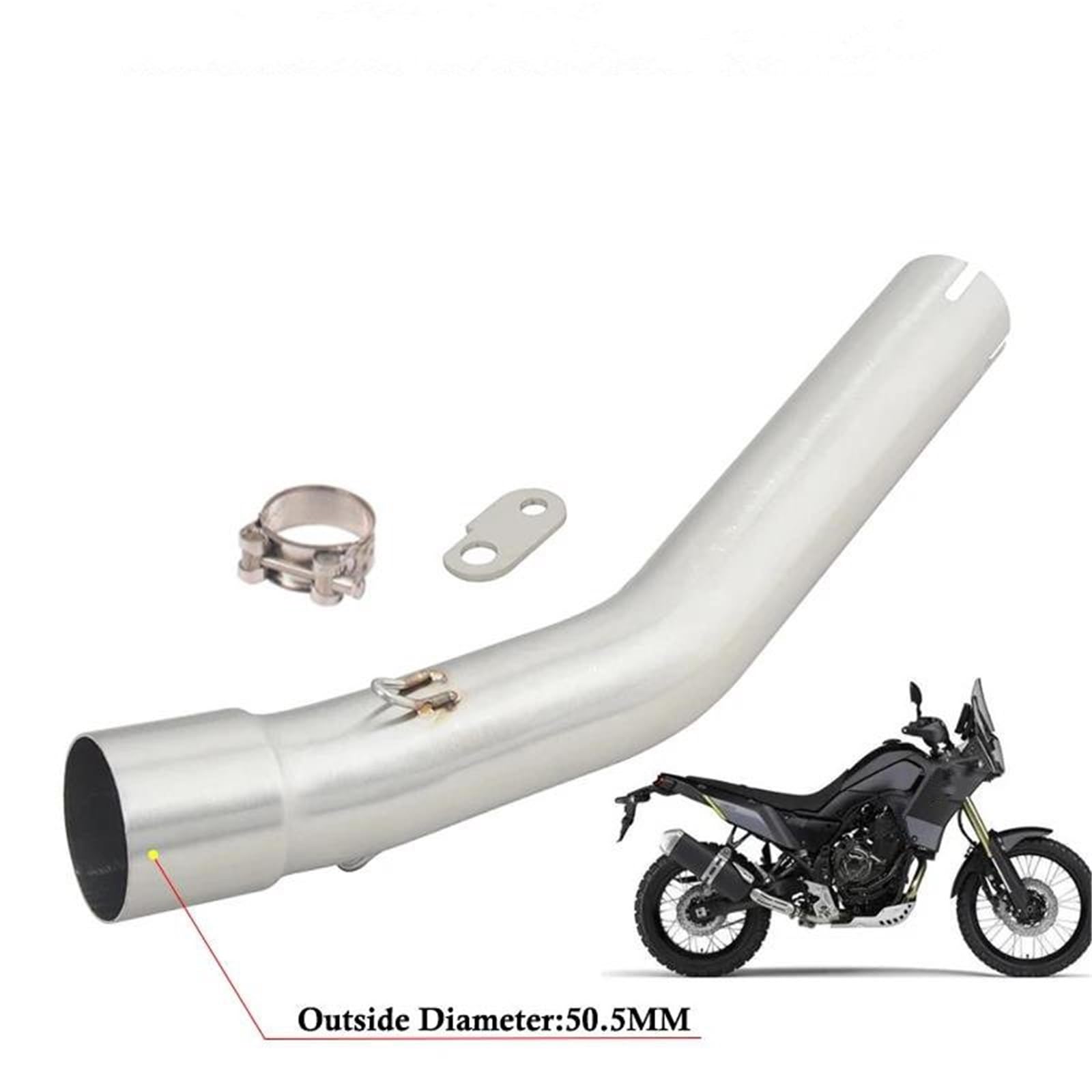 Genérico Silenciador De Escape De Motocicleta con Conexión Central Deslizante para Y&amaha para Tenere700 XTZ700 2019-2023 2024