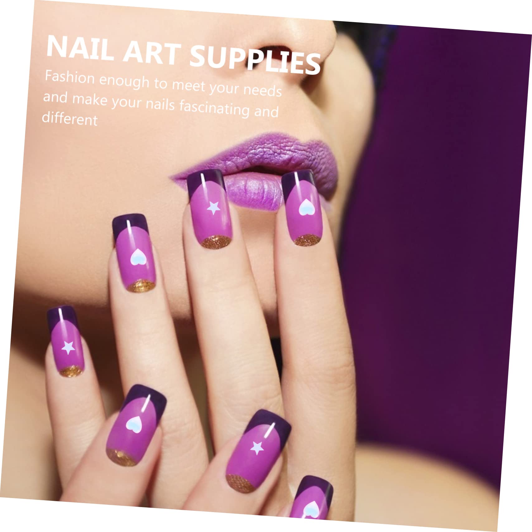 FRCOLOR Fake Nail Ornaments Manicures Accessories Crystal Nail Art Decorations