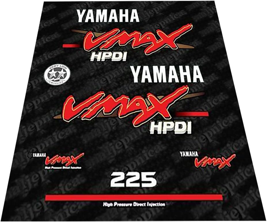 411 Decals Compatible Replacement for Yamaha 225 VMAX Outboard Decal (Sticker) Set