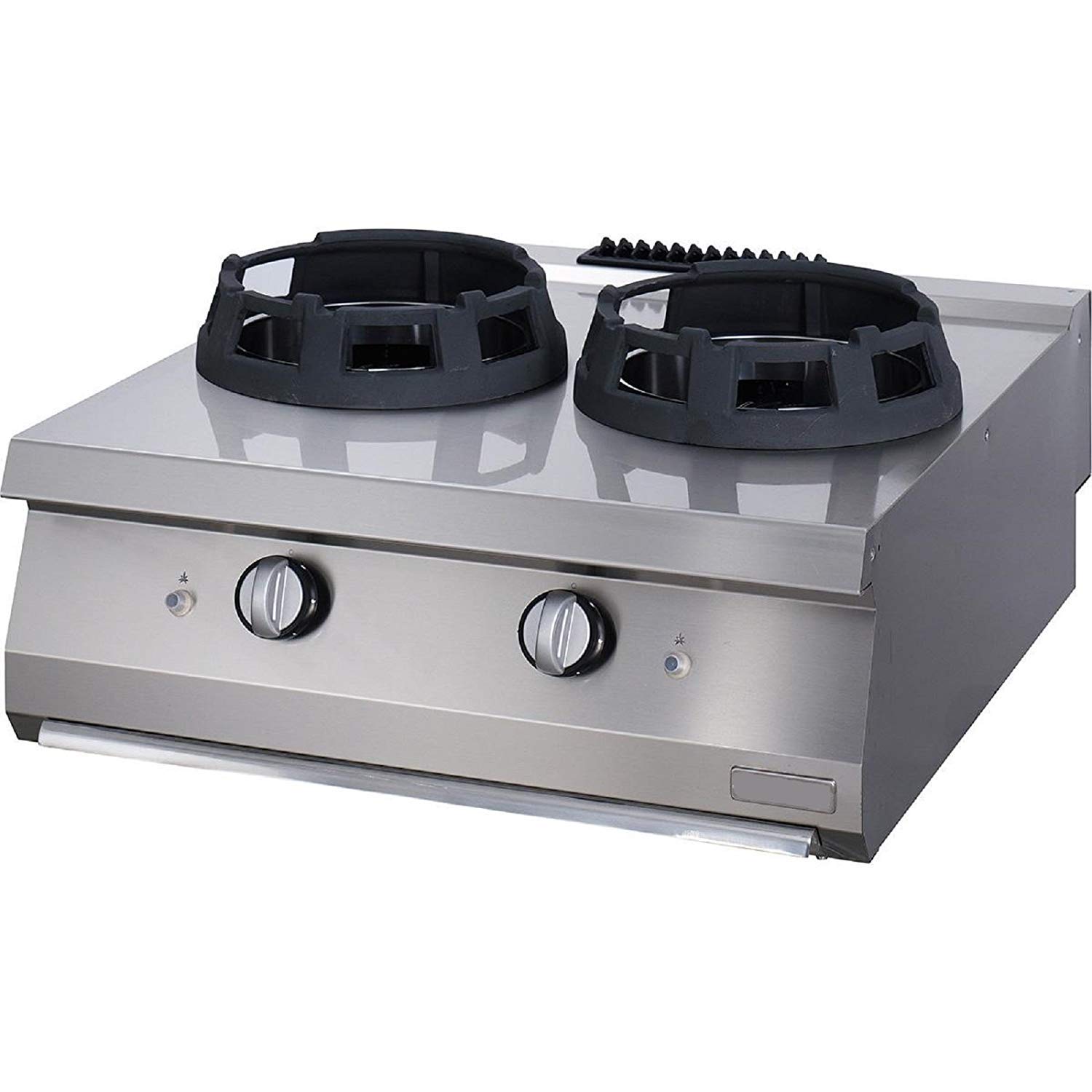 PROFESSIONAL Stainless Steel Body DUAL Jet Burner Commercial Heavy Duty Countertop WOK STATION