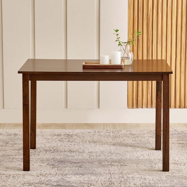 Image of Home Centre | Helios Lia | Solid Wood | 4 Seater Dining Table Sets | Brown | 1 Table with 2 Chairs and 1 Bench | 1 Year Warranty
