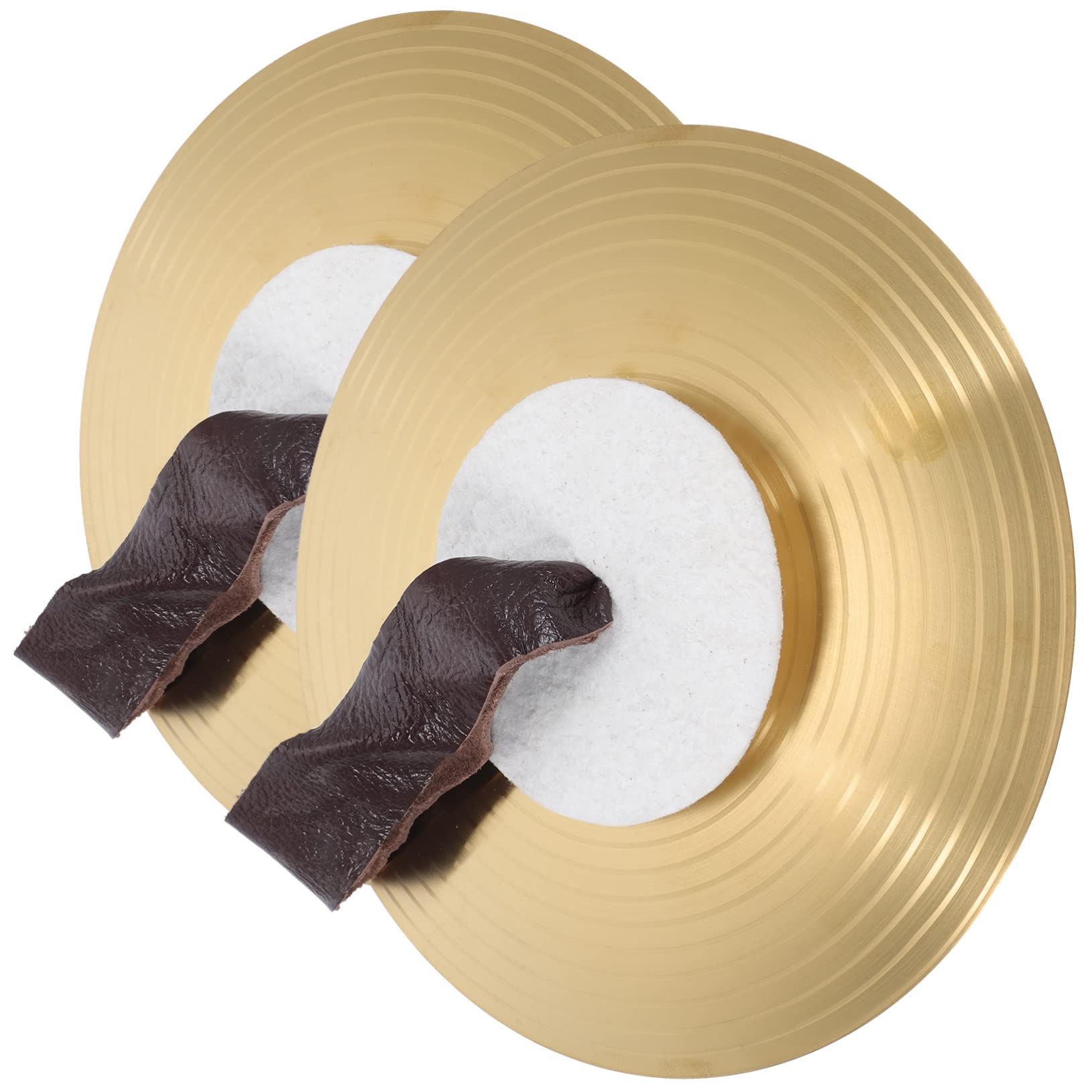 BESPORTBLE 1 Pair Alloy Hand Cymbals for School Performances Lightweight Musical Instruments for Parties Belly Dancing Durable Safe Design