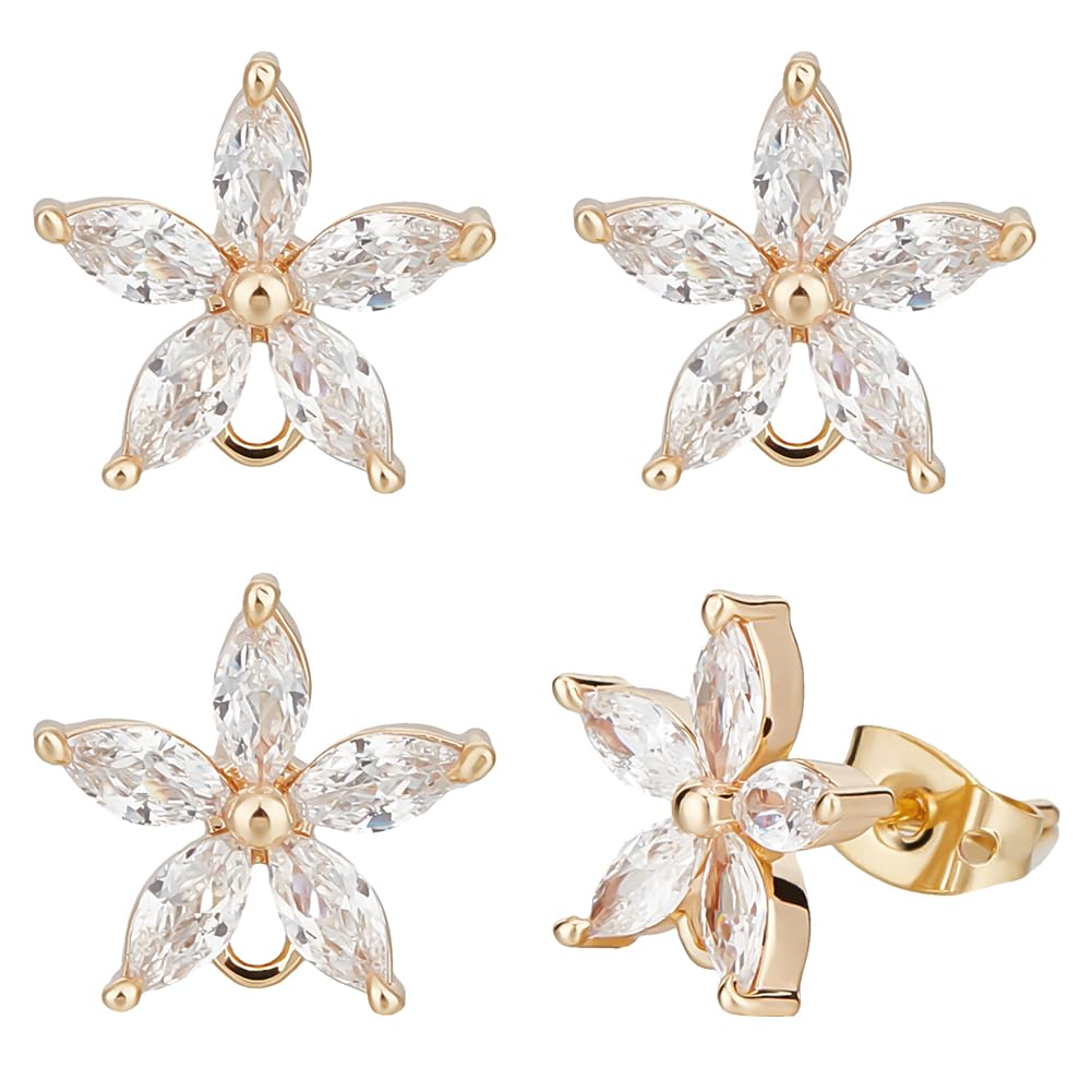 Pieces - Boucles D'oreilles à Clous Constellation Plaqué 18 Carats - Doré | ASOS