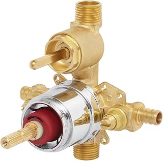 CPV-PB-DV-PXC, Sentinel Mark II Pressure Balancing Diverter Shower Valve with Crimp Inlet Connections, Rough Brass