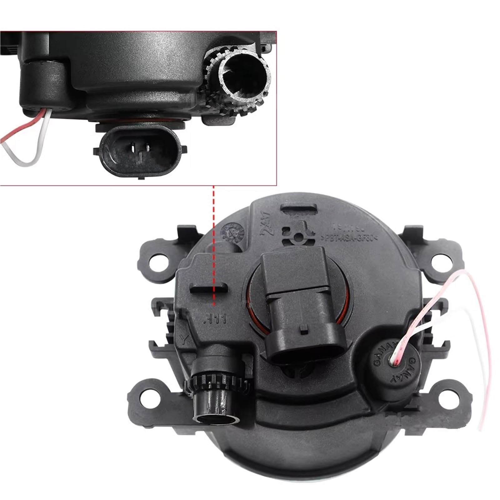 Faro fendinebbia 2 X Angel Eye Per Smart Per Fortwo (W453) 2014-2019 30W H11 LED Anteriore Auto Fendinebbia DRL Luci Marcia Diurna antinebbia(White)