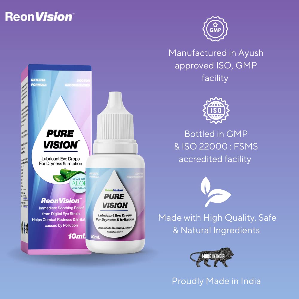 Buy Pure Vision Eye Drops Herbal & Natural Ayurvedic Formula