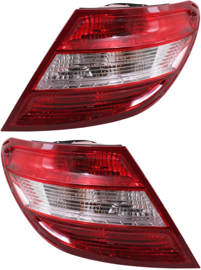 CarLights360: For Mercedes-Benz C350 Tail Light Assembly 2008 09 10 2011 Passenger Side w/Bulbs DOT Certified For MB2801129 | 204 906 84 02