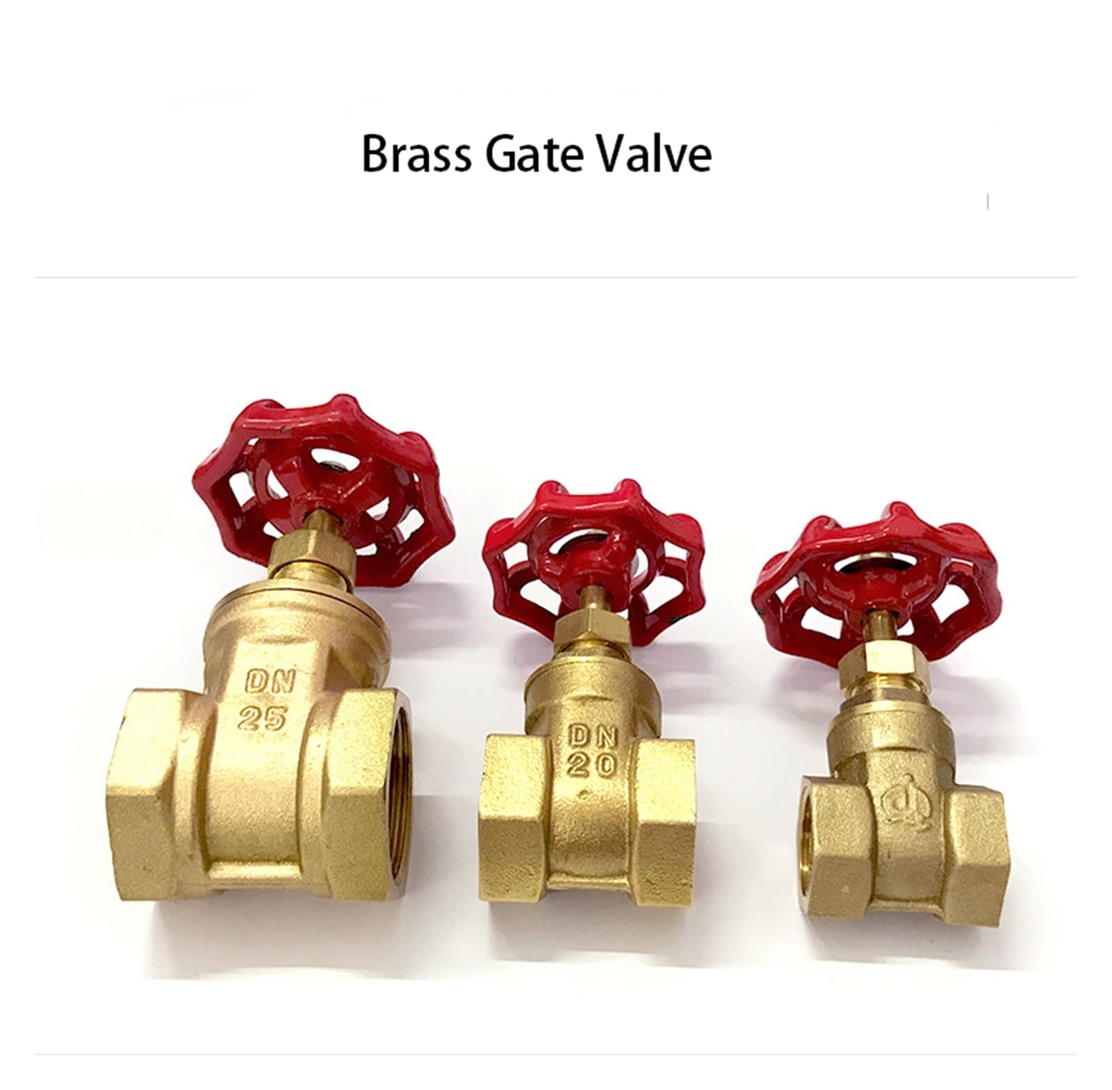 Válvula de control 1/2 "3/4" 1 "2" 3 "4" válvula de compuerta de latón válvula de conmutación válvula de agua válvula de de rosca interna para un control preciso(4")