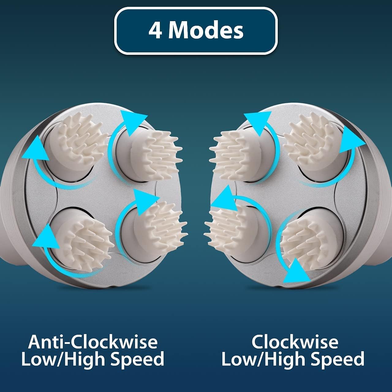 Mantra Impex Electric Head,Scalp Massager| Rechargeable Head Kneading Massage Machine|4 Speed Mode Handheld.Portable,Scalp Scratcher Body Massager for Hair Growth,Deep Clean & Stress Relaxation, Multi Mantra Impex Electric Head,Scalp Massager| Rechargeable Head Kneading Massage Machine|4 Speed Mode Handheld.Portable,Scalp Scratcher Body Massager for Hair Growth,Deep Clean & Stress Relaxation, Multi