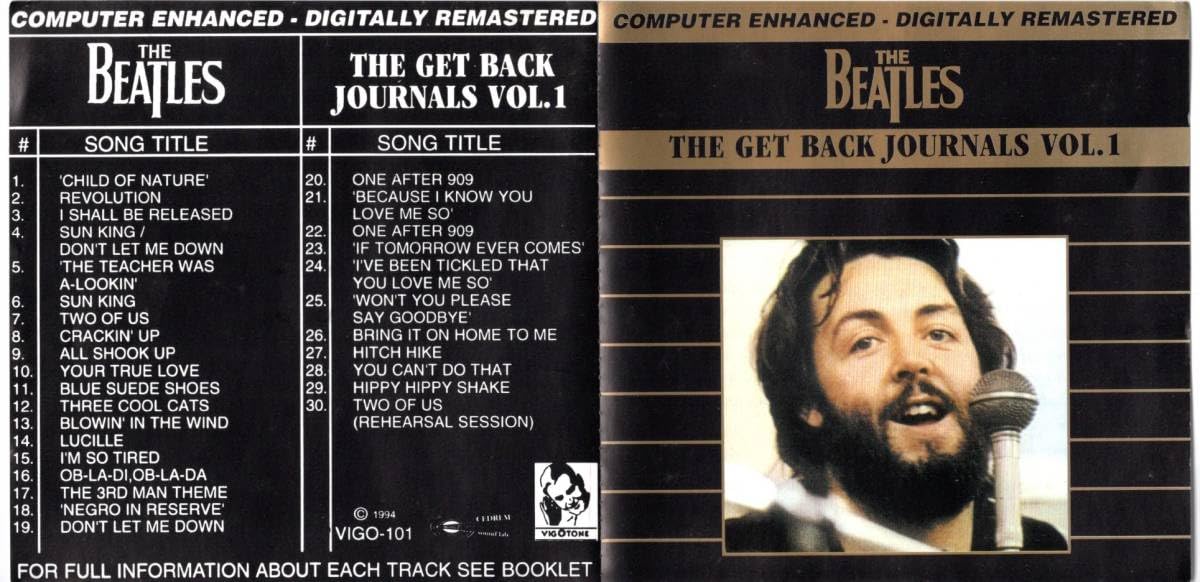 Amazon.co.jp: 2CD【GET BACK JOURNALS Vol.1 & Vol.2（Vigotone）1994 