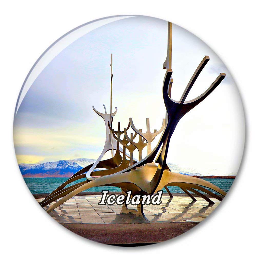 Kxrsm Bxtkpq-Iceland-2853 Iceland Reykjavik Fridge Magnet Decorative Magnet Bottle Opener Tourist City Travel Souvenir Collection Gift Strong Refrigerator Sticker