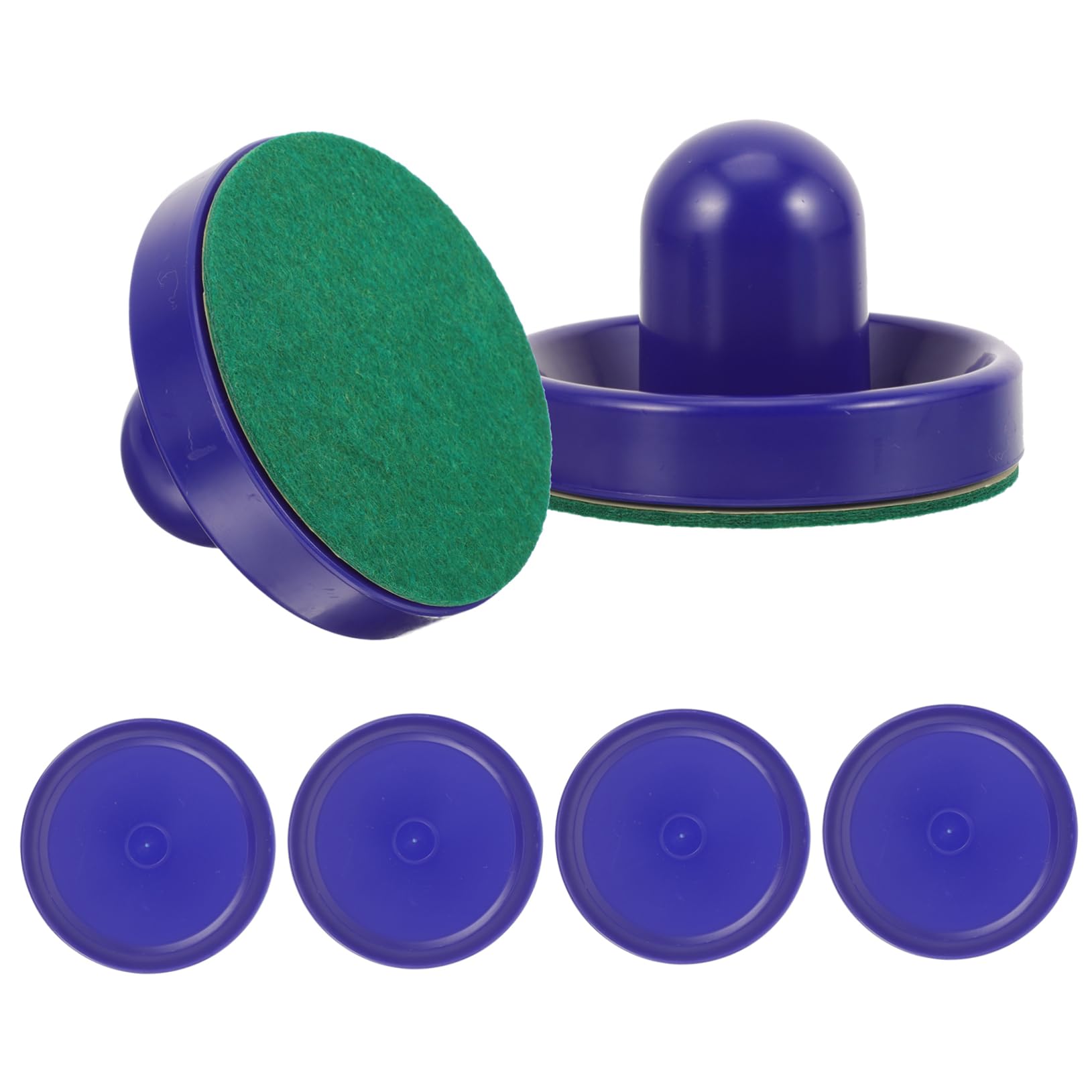 Abaodam 3 Ensembles Accessoires De Table De Hockey Rondelle De Hockey sur Glace en Plastique Jouets Flanelle Bleu