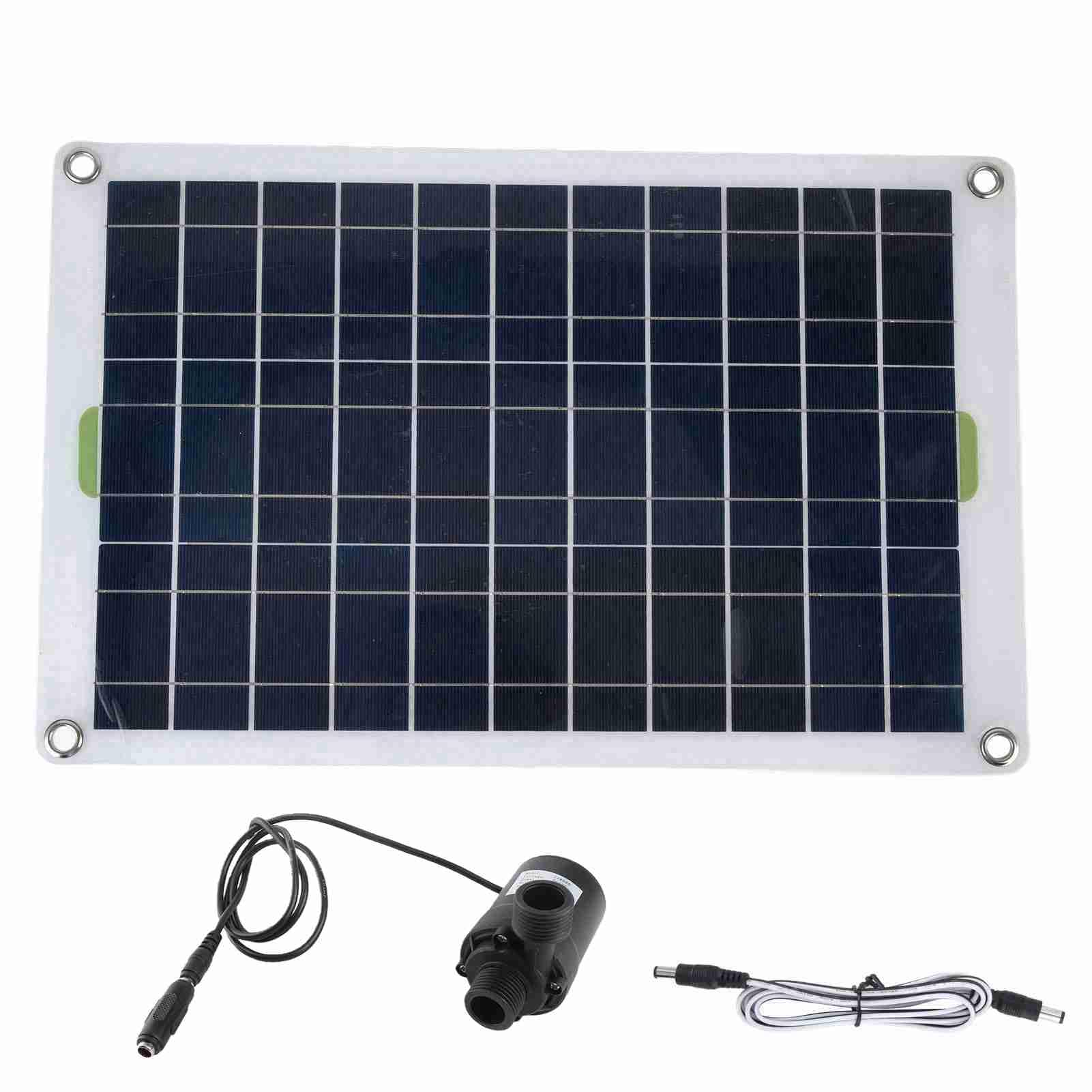 Słoneczna pompa wodna Tnfeeon solarna pompa wodna do stawu wodnego zestaw solarnej pompy wodnej panel 50 W 800 lh 12 V DC Niski poziom hałasu pompa do stawu solarnego w
