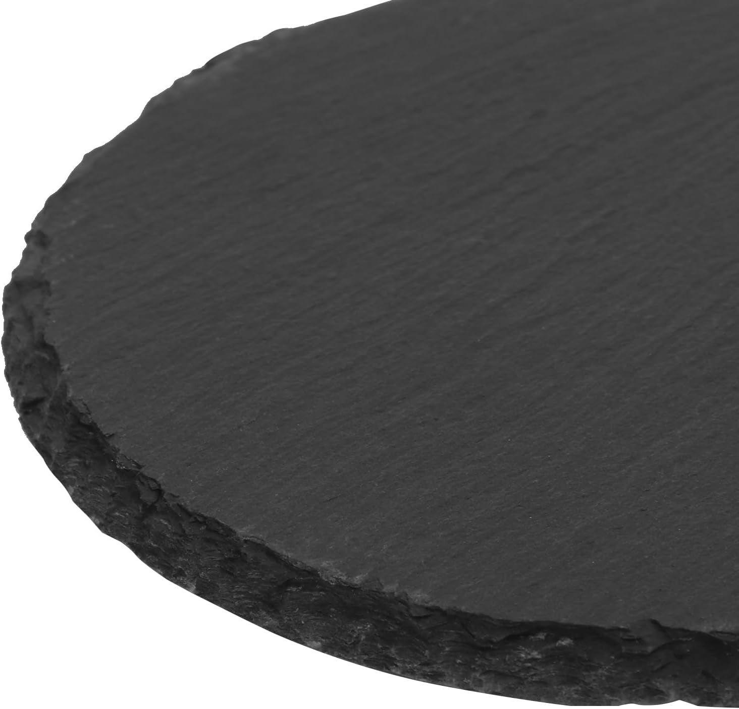 50 Pack 4 Inch Round Slate Coasters for Drinks, Black Stone Coasters with Anti-Scratch Bottom, Ideal for Home Decor, Bar, Housewarming Gifts, and Laser Engraving KUKLIPJIM - Image 3