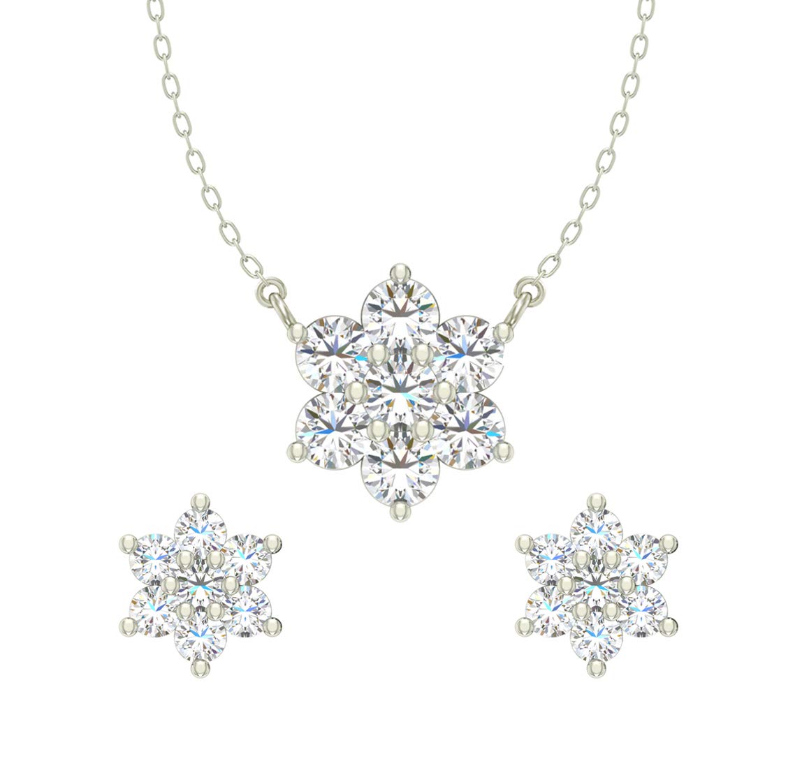 CLARA 925 Sterling Silver Rhodium Plated Star Pendant Earring Necklace Set with Chain Gift for Women and Girls (B084GB21T9) Amazon Price History, Amazon Price Tracker