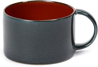 Serax Terres De Rêves Taza, Rost, Dunkelblau, Talla única