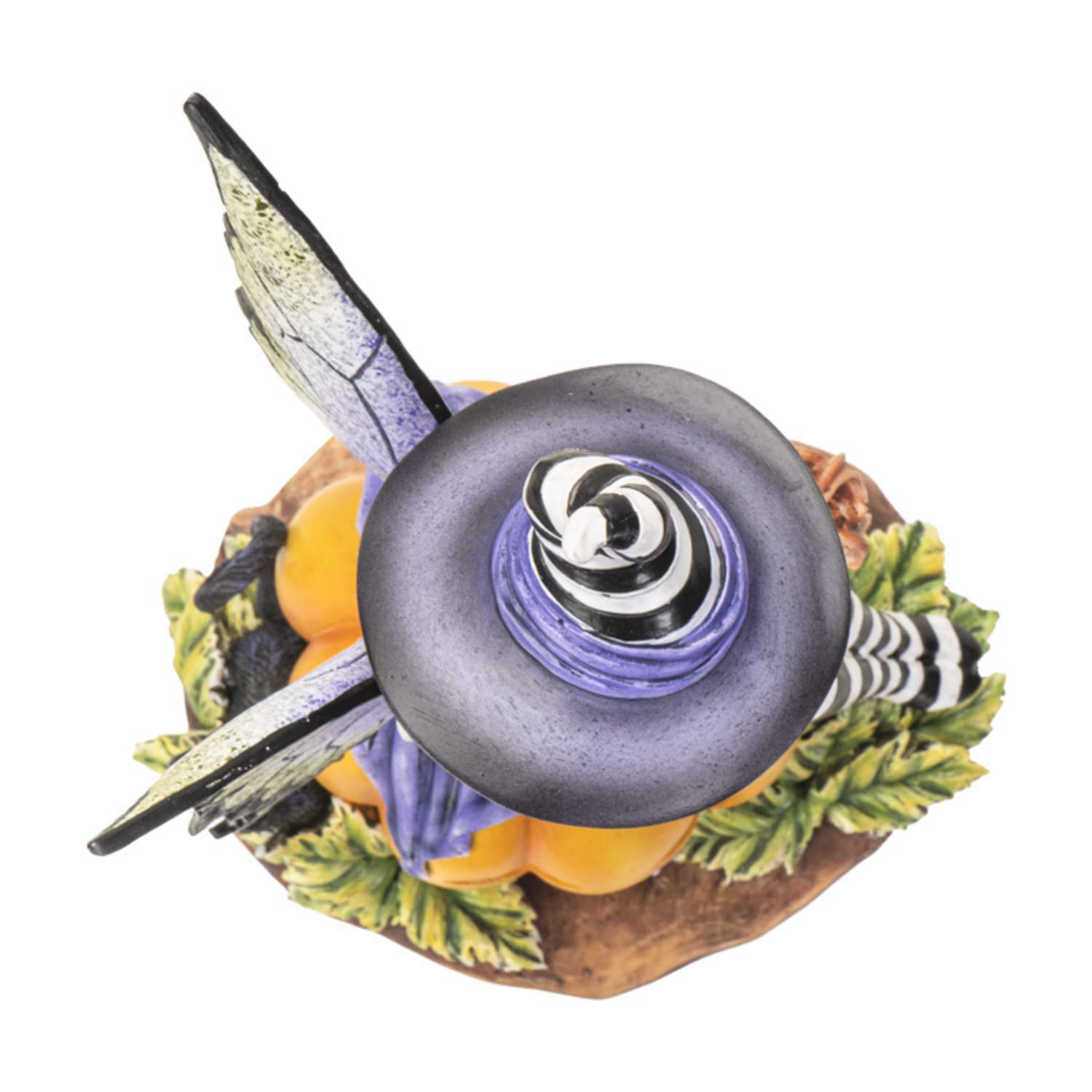 Pacific Giftware Figura de bruja de hadas sobre calabaza, decoraci n de interiores y exteriores para jardines de hadas, Halloween y propietarios nuevos, tama o de 5.5 x 4.5 x 8.25 pulgadas