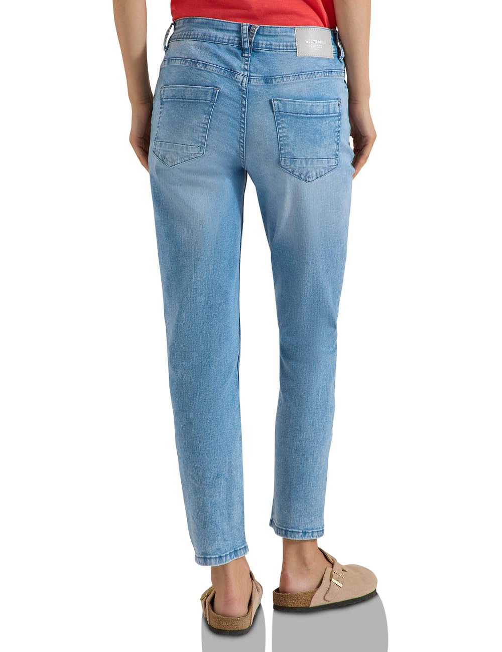 Cecil Damen Straight Leg Jeans mit Nietendetails 3818630