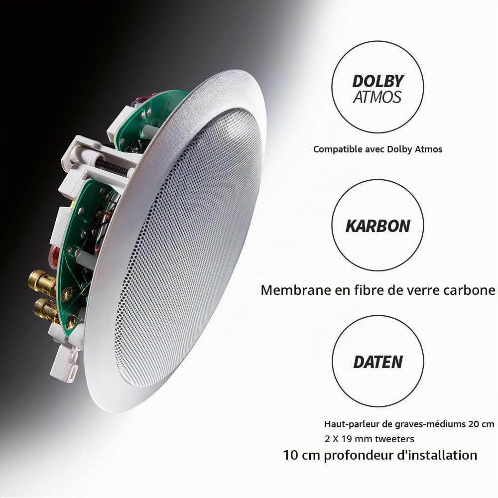 Magnat Interior IC 82 Enceinte encastrable 11.1 180 W Blanc