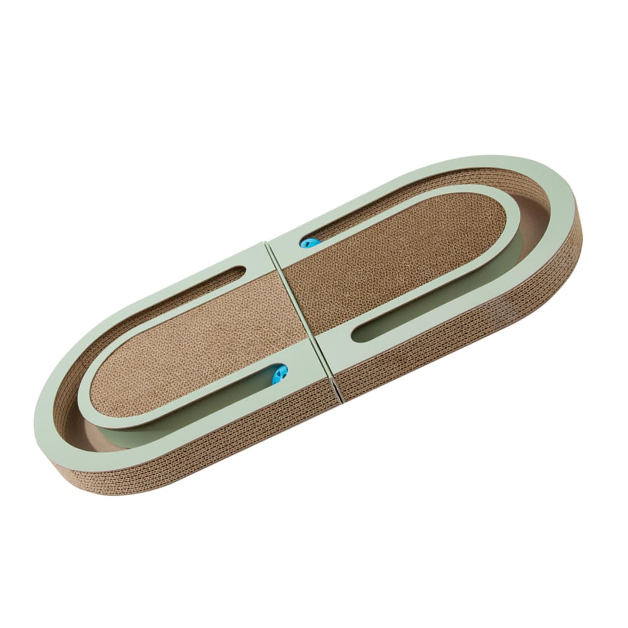YARNOW Rascador para Gatos de Cartón Ondulado Plegable Bola para Desestresar Hogar