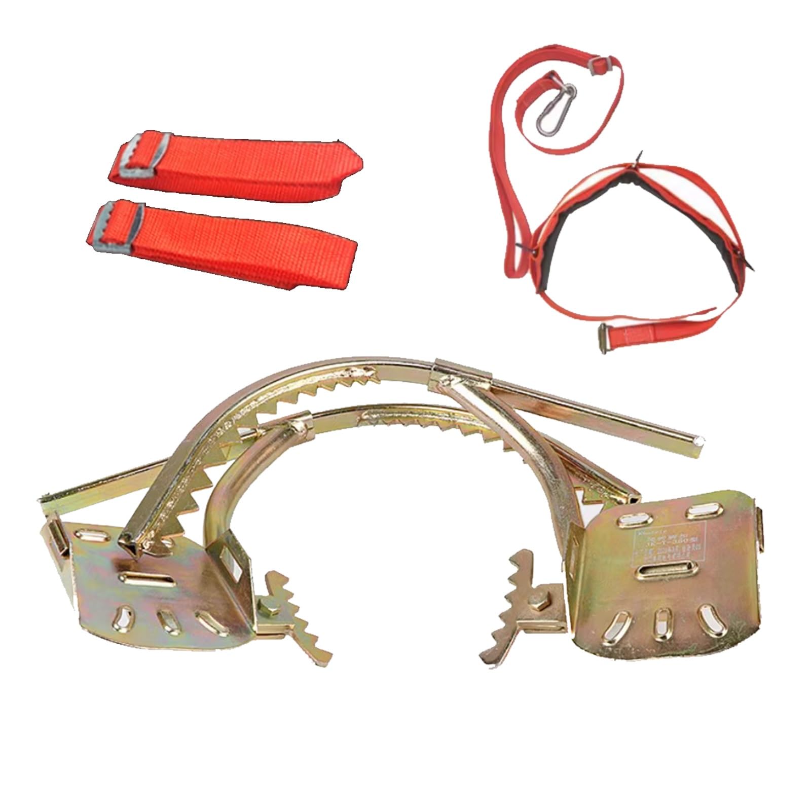 Picos de escalada ajustables con cordón y guantes aislados for trabajos en árboles(55cm)